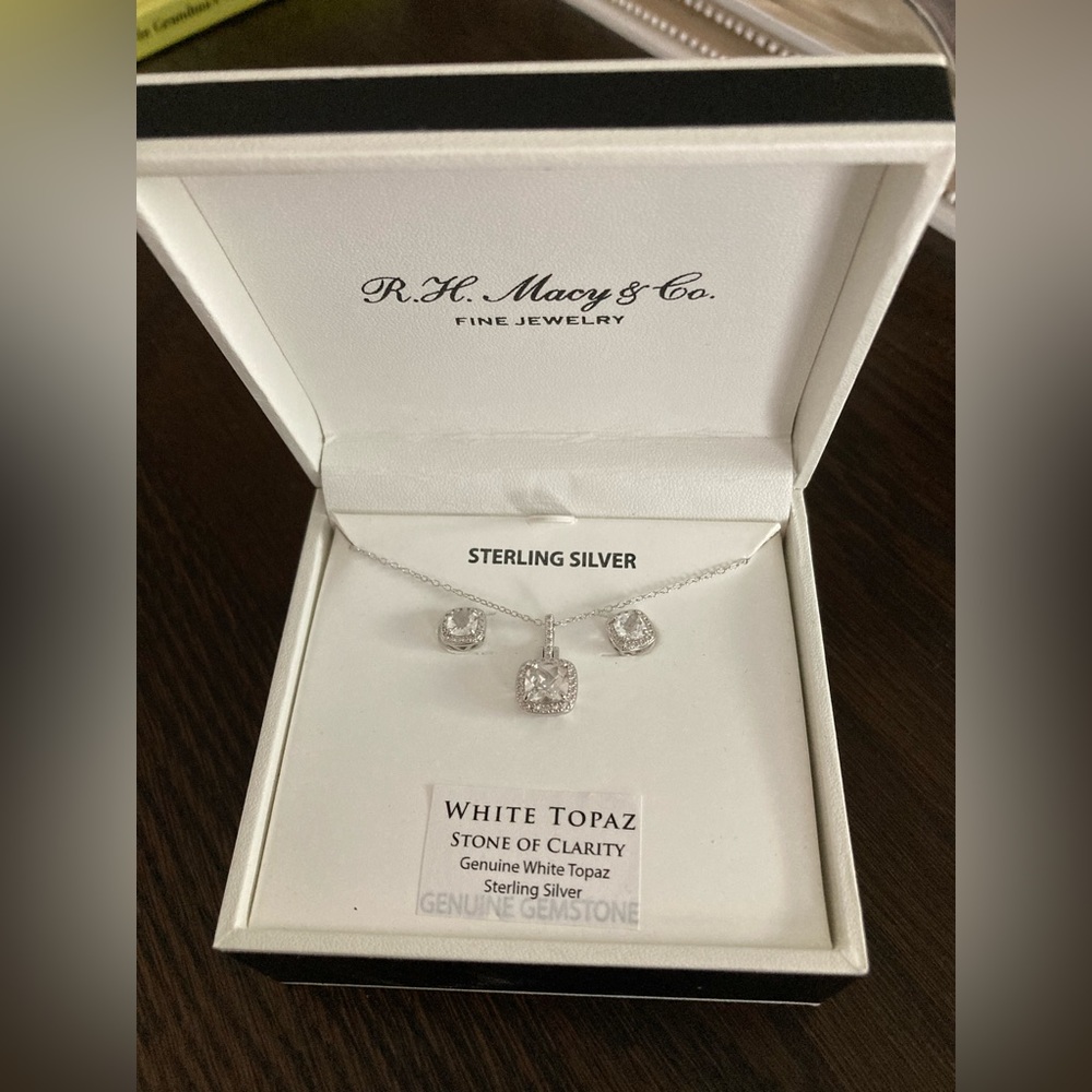 NWT White Topaz Set